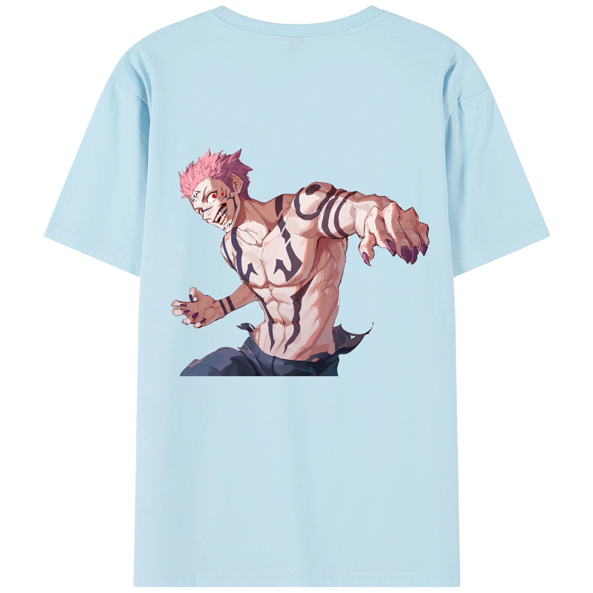 （画像用） 呪術廻戦 Jujutsu Kaisen 綿100％半袖Tシャツ（背面プリント）